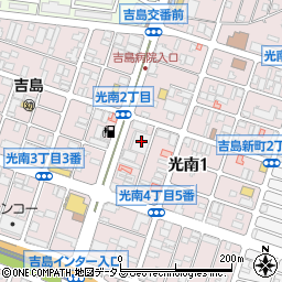 ローソン広島光南店周辺の地図