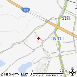 山口県長門市三隅下沢江2656-11周辺の地図