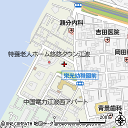 市営江波沖住宅１号棟周辺の地図