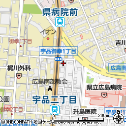 アパマンショップ広島宇品店周辺の地図