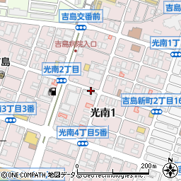 広島県広島市中区光南1丁目周辺の地図