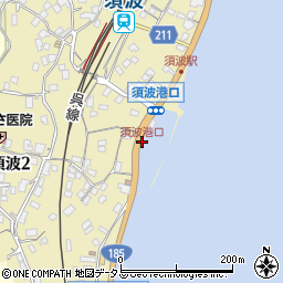 須波港口周辺の地図