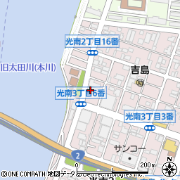 グループホームほのぼの苑光南周辺の地図