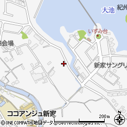 大阪府泉南市新家周辺の地図