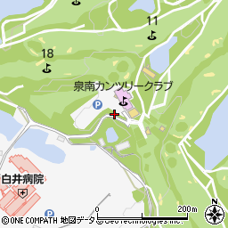 泉南パブリックコース周辺の地図