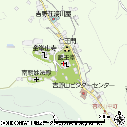 金峯山寺周辺の地図