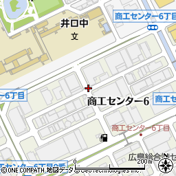 広島県広島市西区商工センター6丁目周辺の地図
