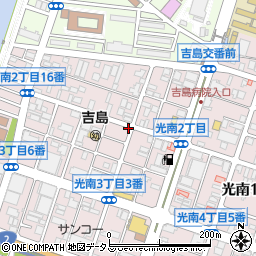 広島県広島市中区光南2丁目周辺の地図