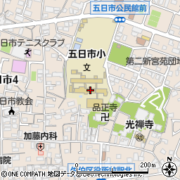 広島市立五日市小学校周辺の地図