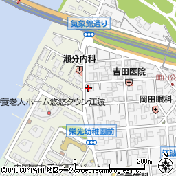 デイリーヤマザキ広島江波店周辺の地図