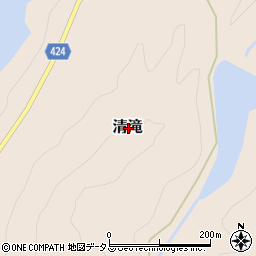 三重県多気郡大台町清滝周辺の地図