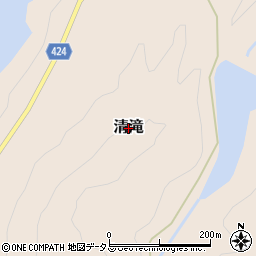 三重県大台町（多気郡）清滝周辺の地図