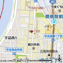 広島県広島市南区宇品御幸1丁目11-2周辺の地図