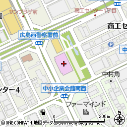 広島市中小企業会館　総合展示館周辺の地図