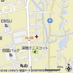 香川県高松市庵治町丸山周辺の地図