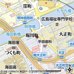 メガネのタナカ海田店周辺の地図