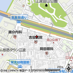 江波キリスト教会周辺の地図