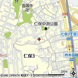 広島県広島市南区仁保周辺の地図