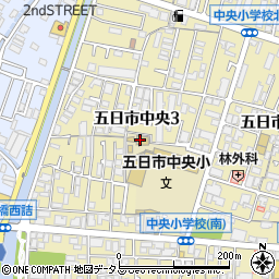 広島市立　五日市中央児童館周辺の地図