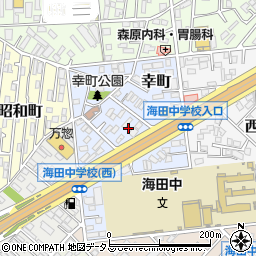 広島県安芸郡海田町幸町周辺の地図