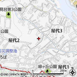 広島県広島市佐伯区屋代周辺の地図