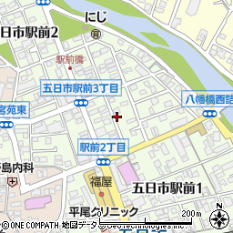 広島県広島市佐伯区五日市駅前周辺の地図