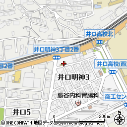 広島トヨペットＡＬＡＬいのくち周辺の地図