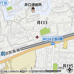 広島県広島市西区井口3丁目4-1周辺の地図