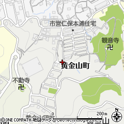 広島県広島市南区黄金山町周辺の地図