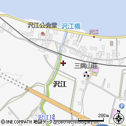 山口県長門市三隅下沢江周辺の地図
