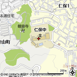 広島市立仁保中学校周辺の地図