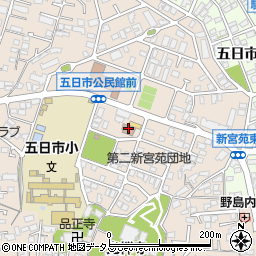 広島市　老人いこいの家・五日市荘周辺の地図