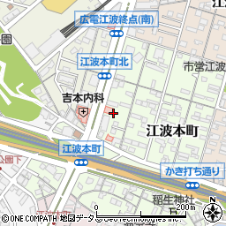 広島県広島市中区江波本町5周辺の地図