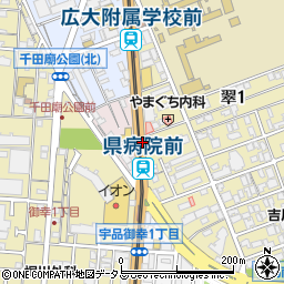 西翠町周辺の地図