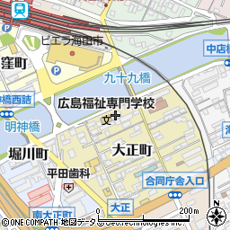 中川学園・広島生活福祉専門学校周辺の地図