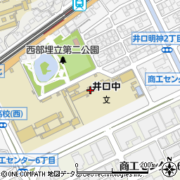 広島市立井口中学校周辺の地図