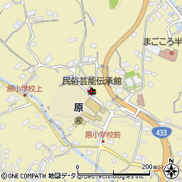 民俗芸能伝承館周辺の地図