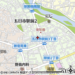 赤澤屋株式会社　五日市駅前給油所周辺の地図