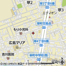 中国新聞販売所南区翠町販売所周辺の地図