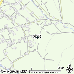 香川県坂出市王越町（木沢）周辺の地図