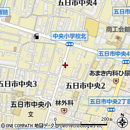 中央施術院周辺の地図