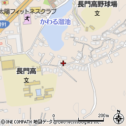 山口県長門市東深川中山60周辺の地図