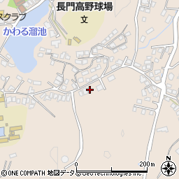 山口県長門市東深川中山1549-14周辺の地図