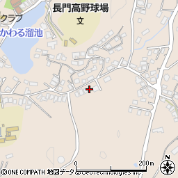 山口県長門市東深川中山1549-15周辺の地図