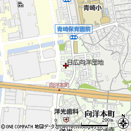 広島県広島市南区向洋本町2周辺の地図