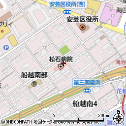 松石病院周辺の地図