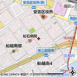 スバルショップ船越周辺の地図