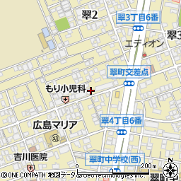 広島県広島市南区翠周辺の地図