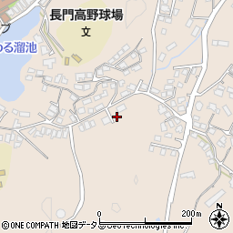 山口県長門市東深川中山1549-20周辺の地図