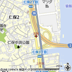 渕崎周辺の地図